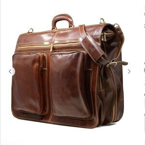 NWT Floto Venezia Leather Garment Bag